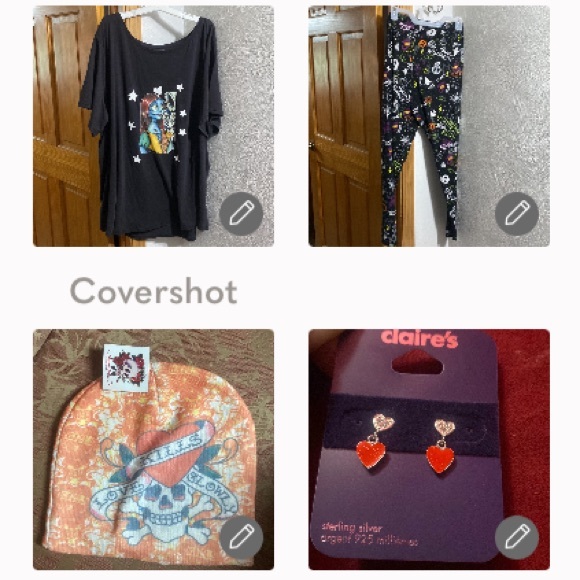 Jack & Sally🎃2X🕸🕷pant 4X tee & 925❤️studs💀Cap🧡 - Picture 1 of 16